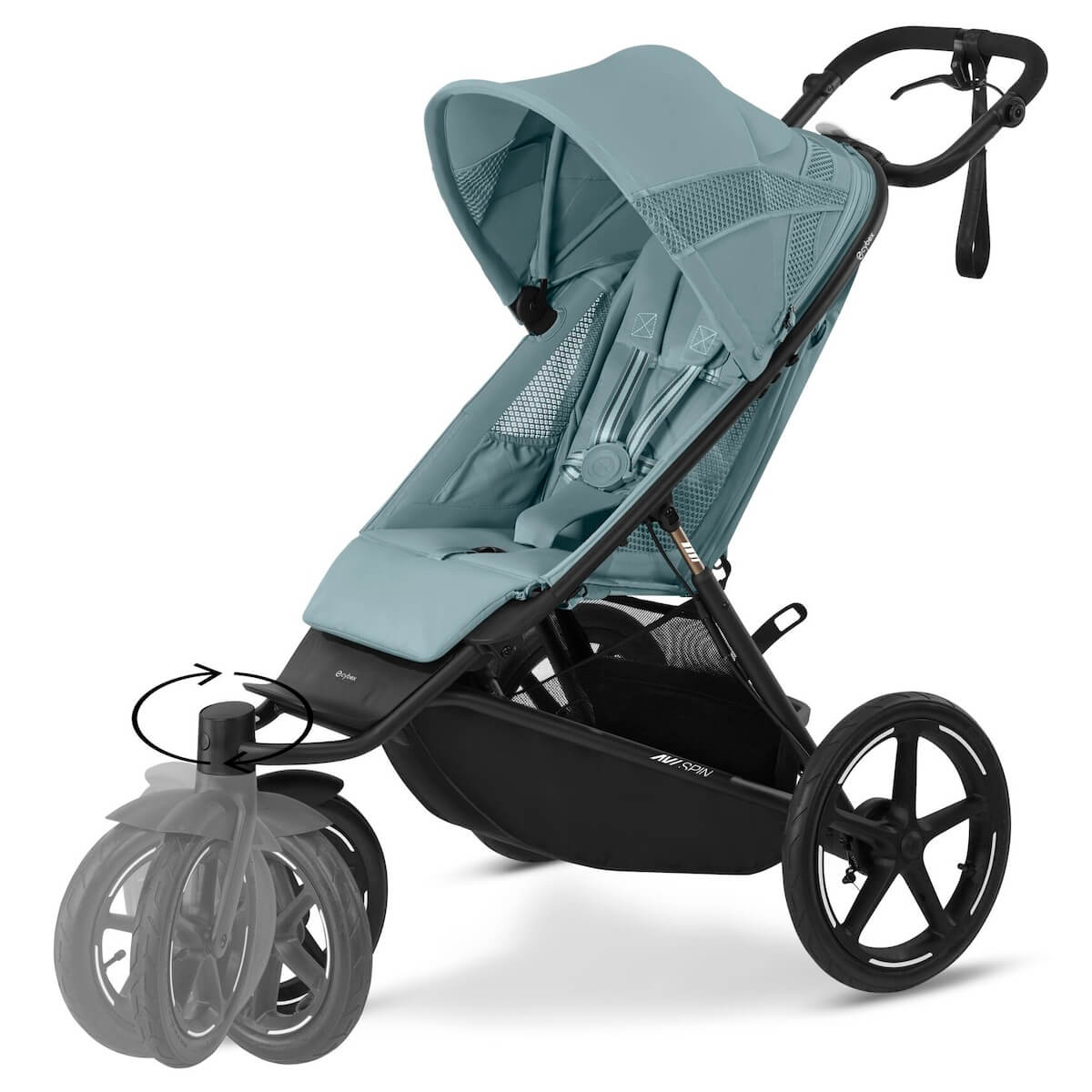 Poussette AVI SPIN BLK Cybex Stormy Blue