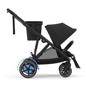 Poussette complète eGAZELLE S black BP Cybex Moon Black