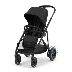 Poussette complète eGAZELLE S black BP Cybex Moon Black