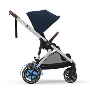 Poussette complète eGAZELLE S silver BP Cybex Ocean Blue