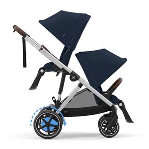 Poussette complète eGAZELLE S silver BP Cybex Ocean Blue