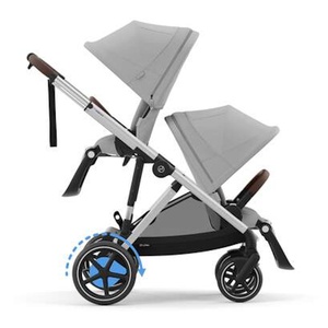 Poussette complète eGAZELLE S silver BP Cybex Stone Grey