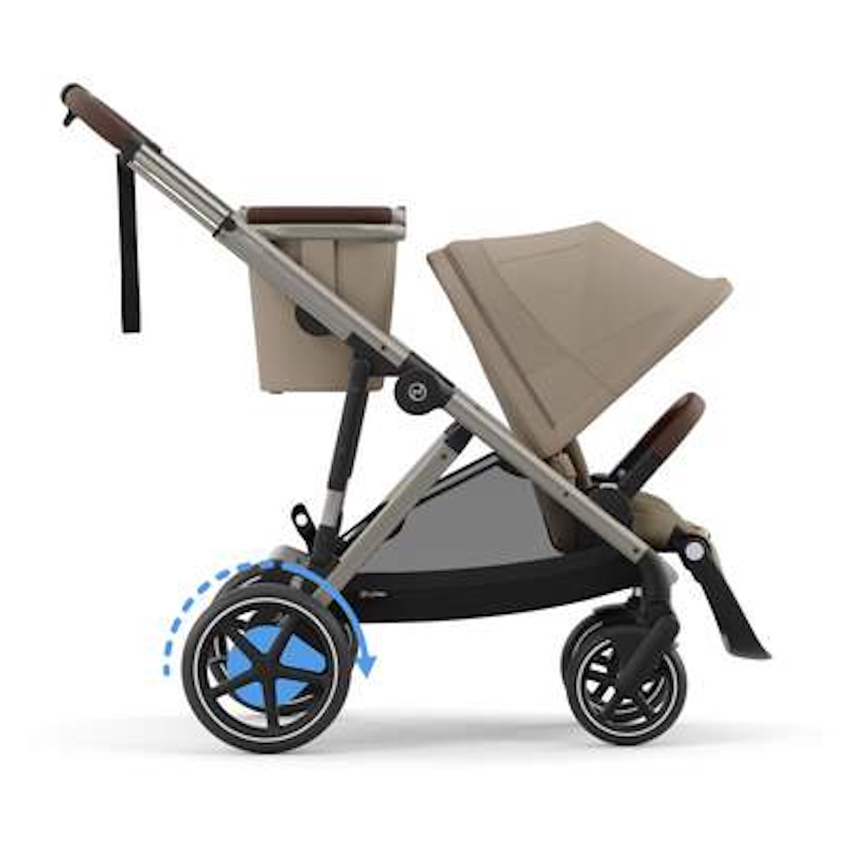 Poussette complète eGAZELLE S taupe BP Cybex Almond Beige