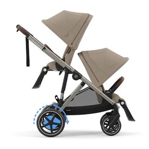 Poussette complète eGAZELLE S taupe BP Cybex Almond Beige