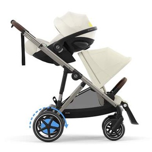 Poussette complète eGAZELLE S taupe BP Cybex Seashell Beige