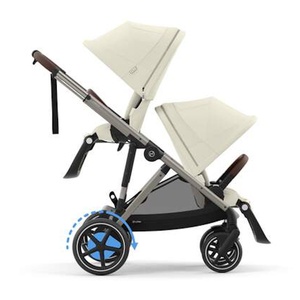 Poussette complète eGAZELLE S taupe BP Cybex Seashell Beige
