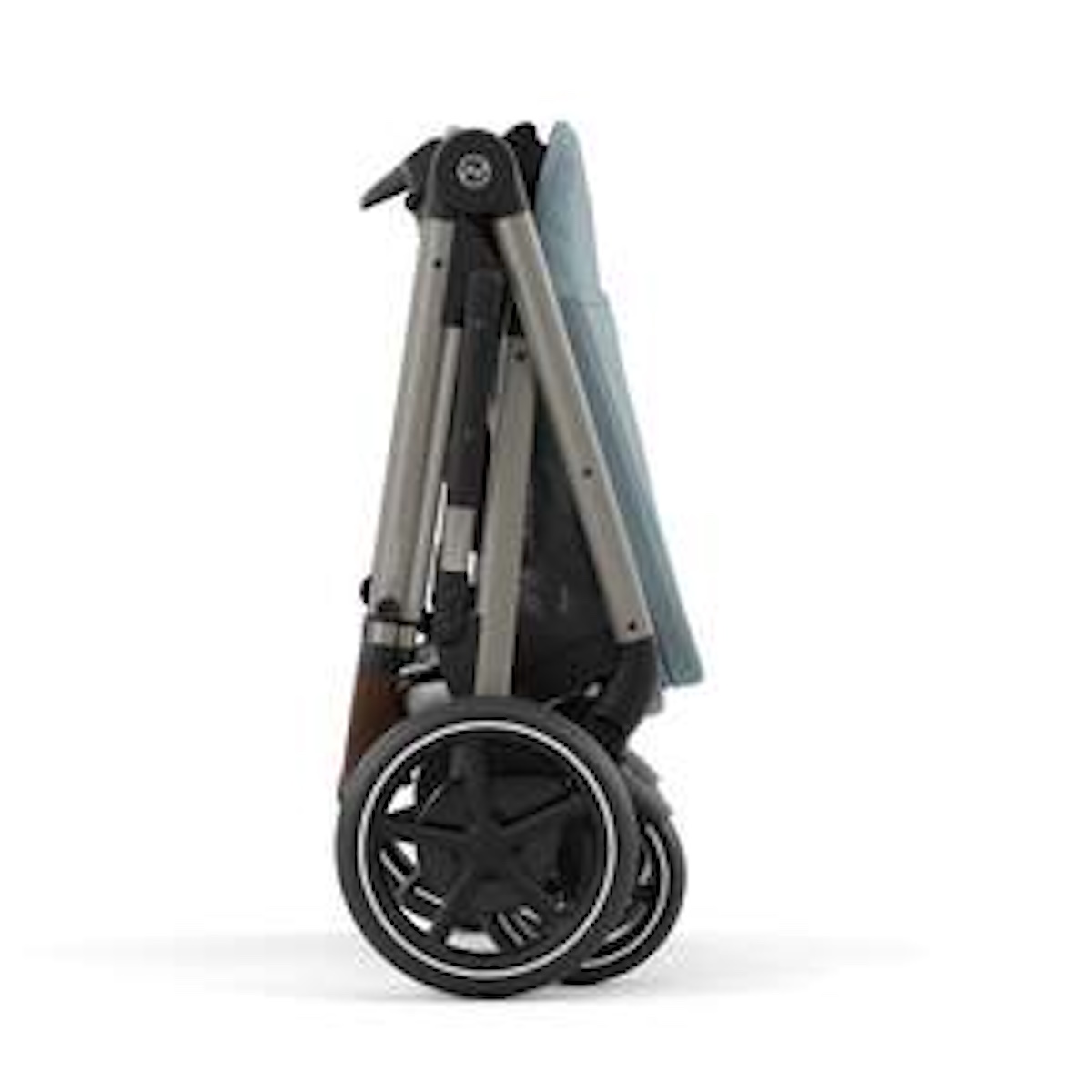 Poussette complète eGAZELLE S taupe BP Cybex Stormy Blue