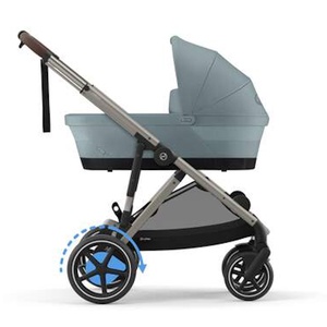 Poussette complète eGAZELLE S taupe BP Cybex Stormy Blue