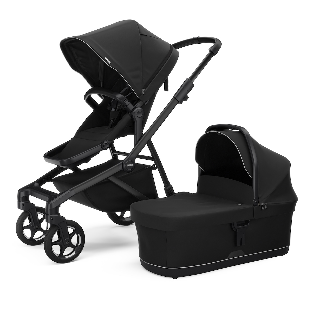 Poussette complète Sleek 2 + Thule  Black