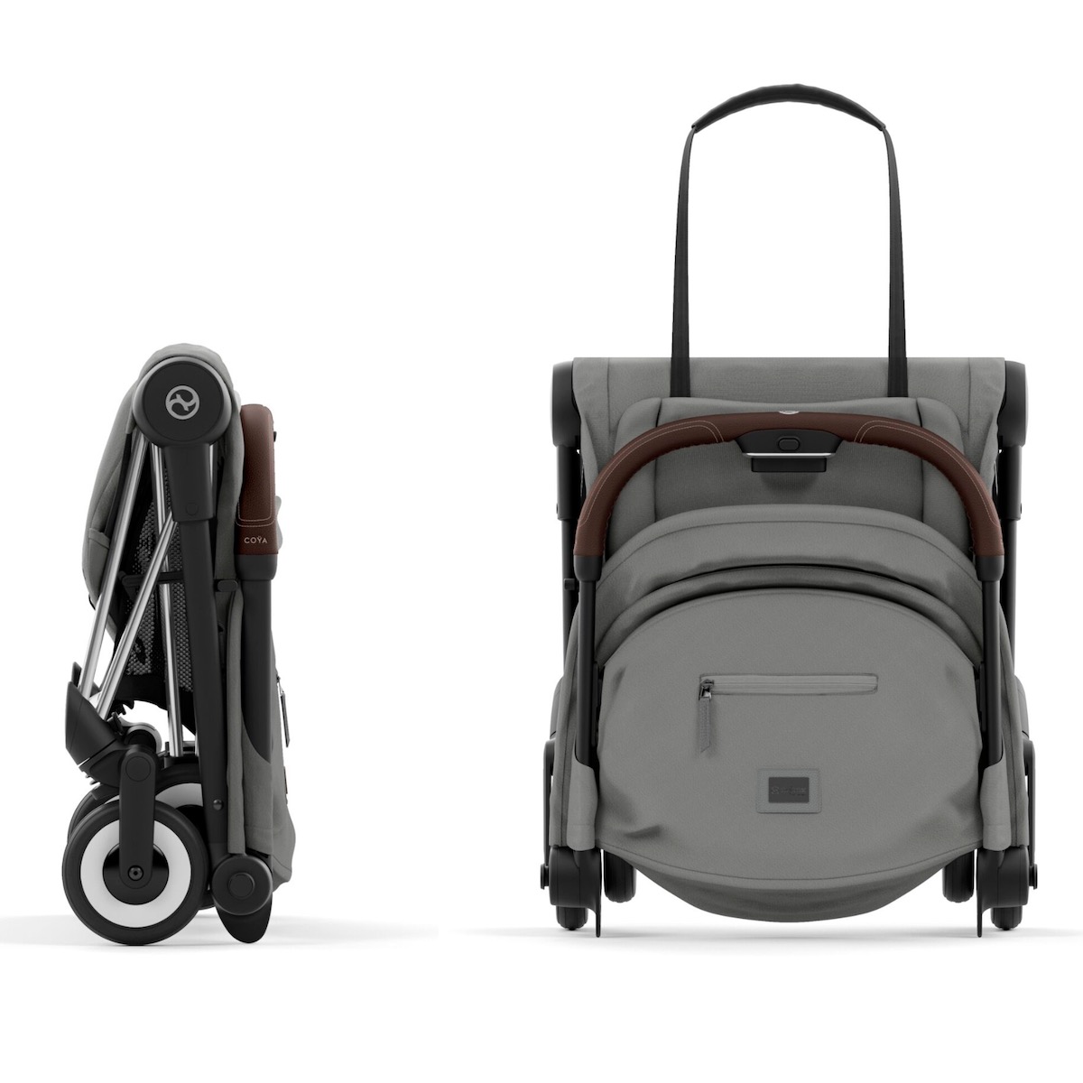 Poussette COYA Cybex Chrome-Dark Brown-Mirage Grey