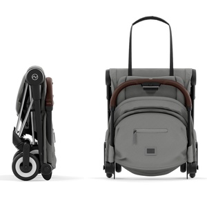 Poussette COYA Cybex Chrome-Dark Brown-Mirage Grey