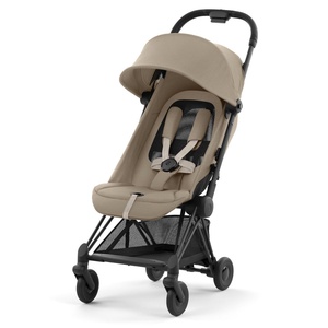 Poussette COYA Cybex Matt Black-Cozy Beige