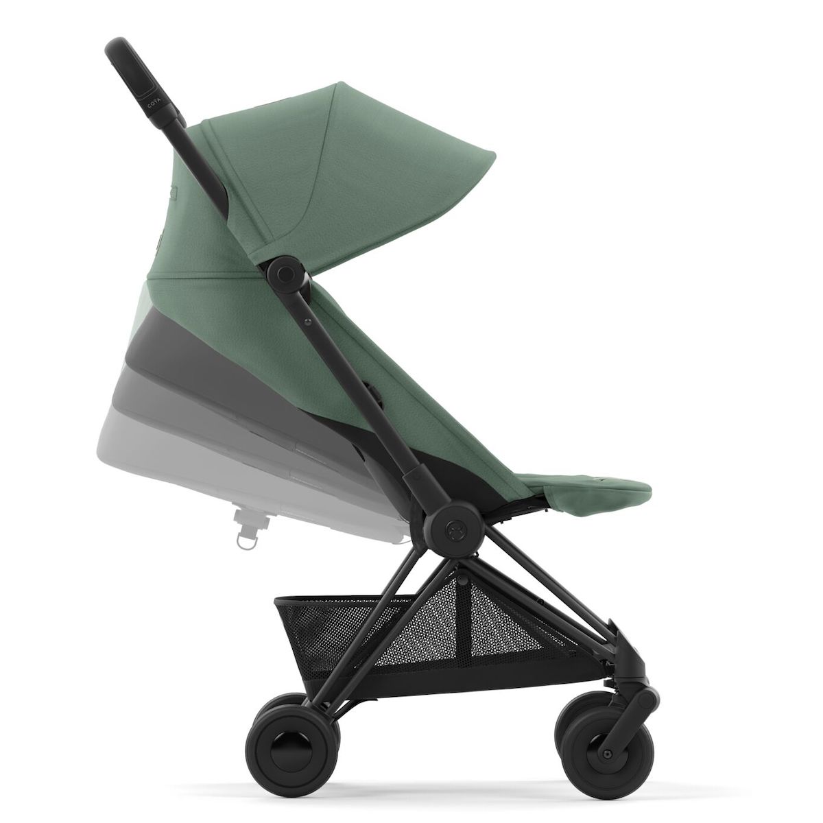 Poussette COYA Cybex Matt Black-Leaf Green