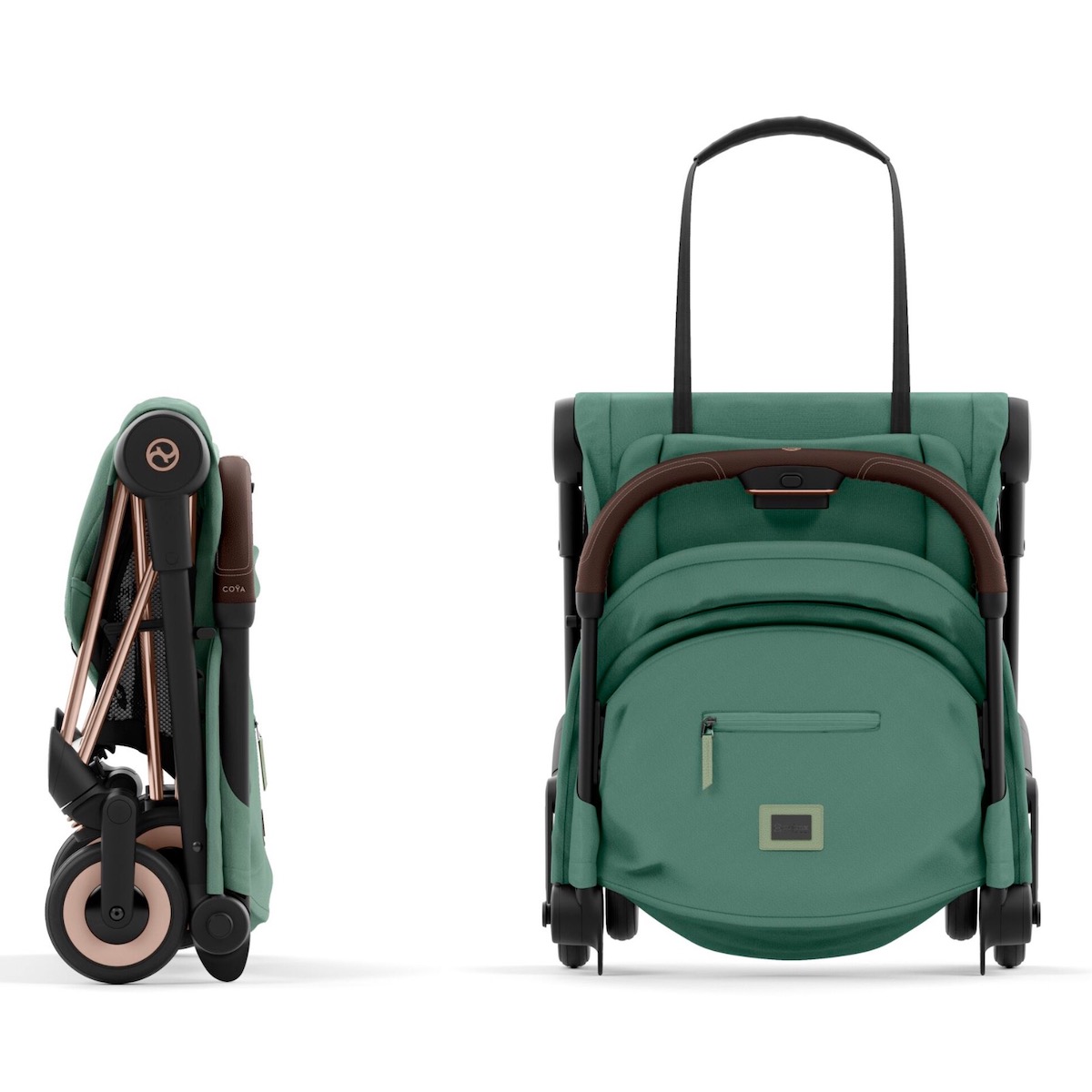 Poussette COYA Cybex Rosegold-Leaf Green