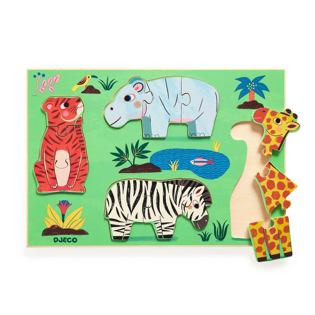 Puzzle bois Coucou Tigre Djeco
