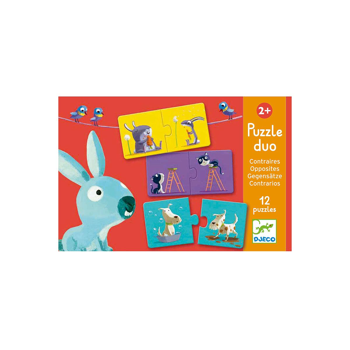 Puzzle duo +2Y CONTRAIRES Djeco
