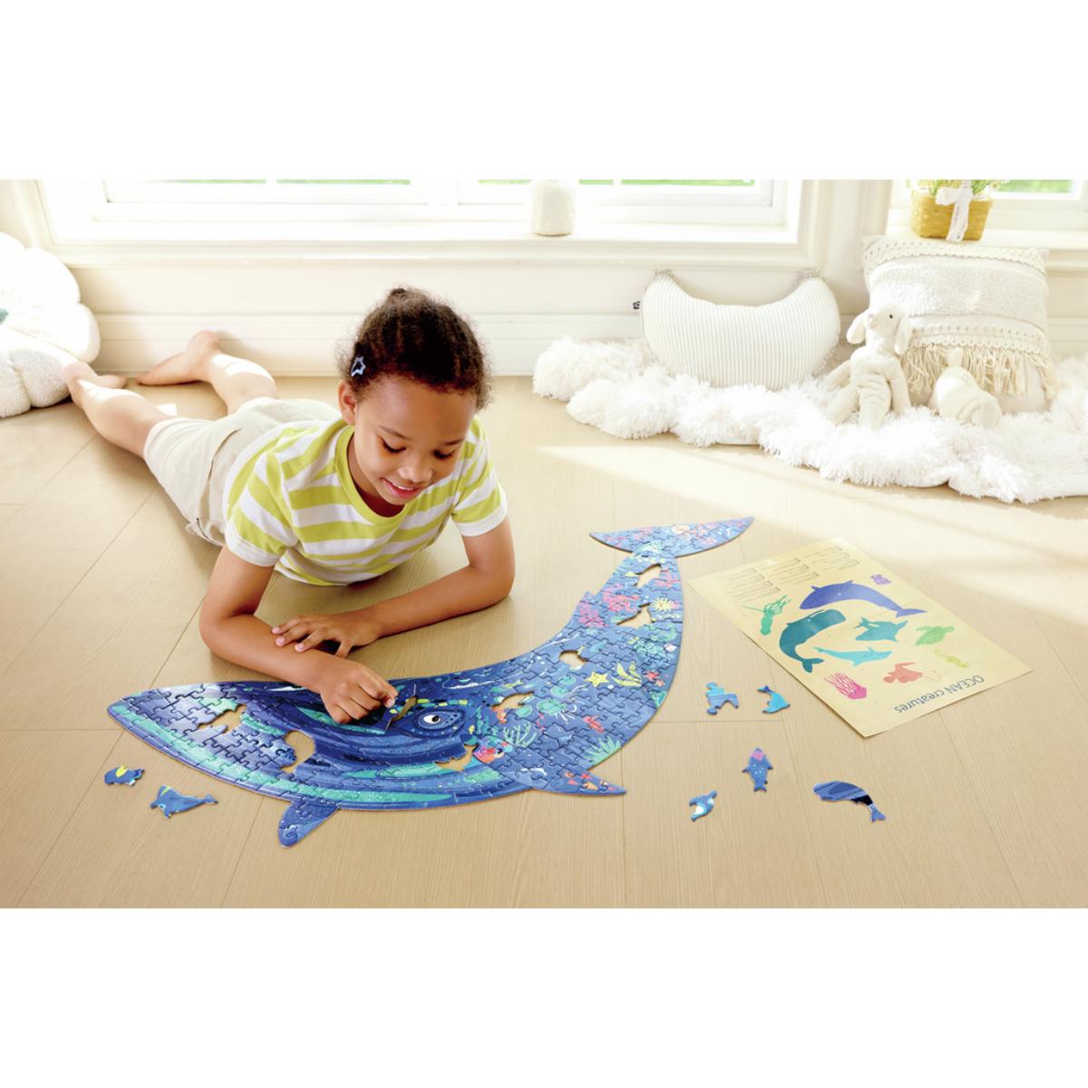 Puzzle géant baleine 200pcs Hape
