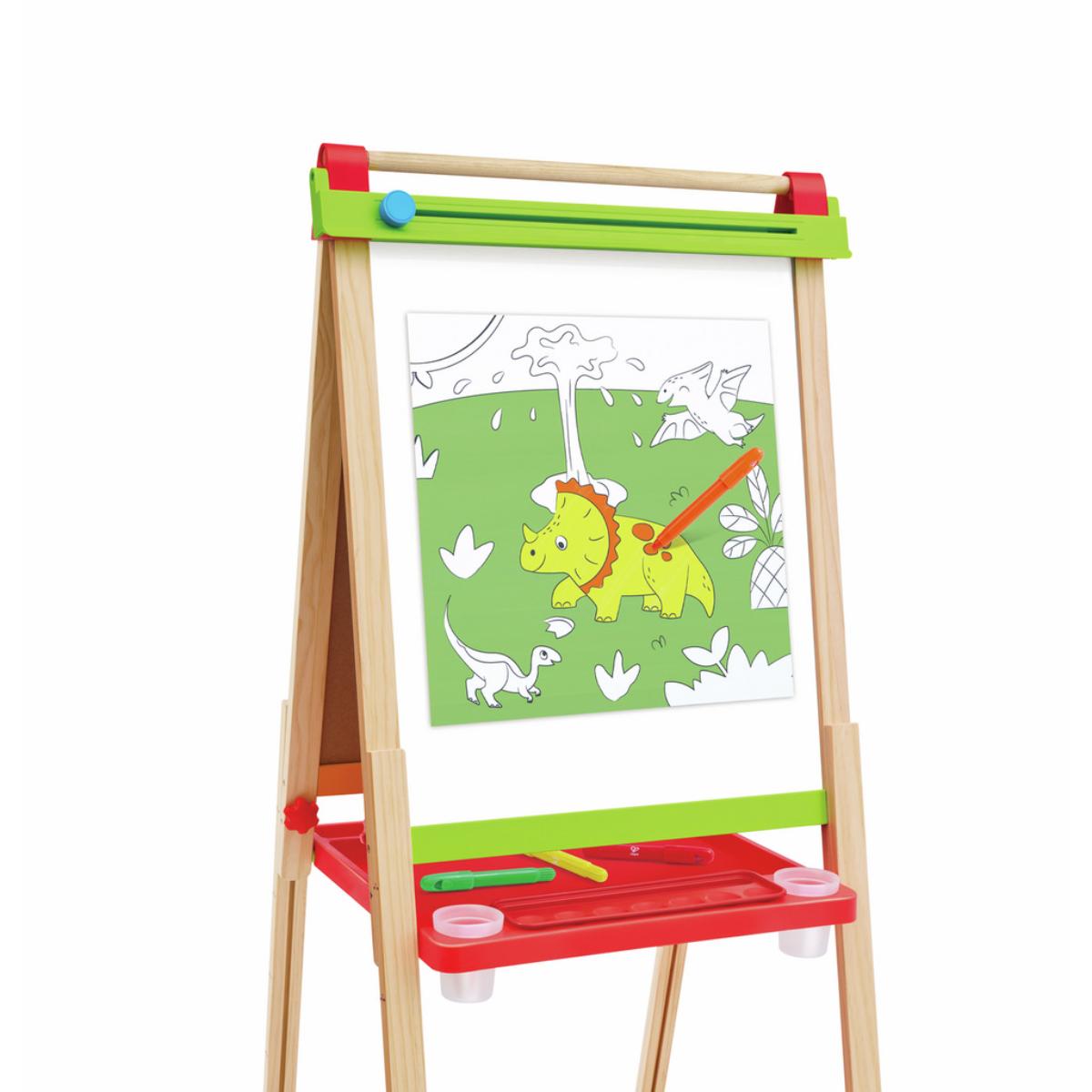 Rouleau à dessin et feutres - dinosaure Hape