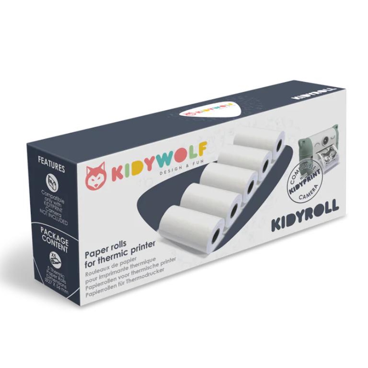 Rouleaux de recharge classiques KIDYROLL Kidywolf