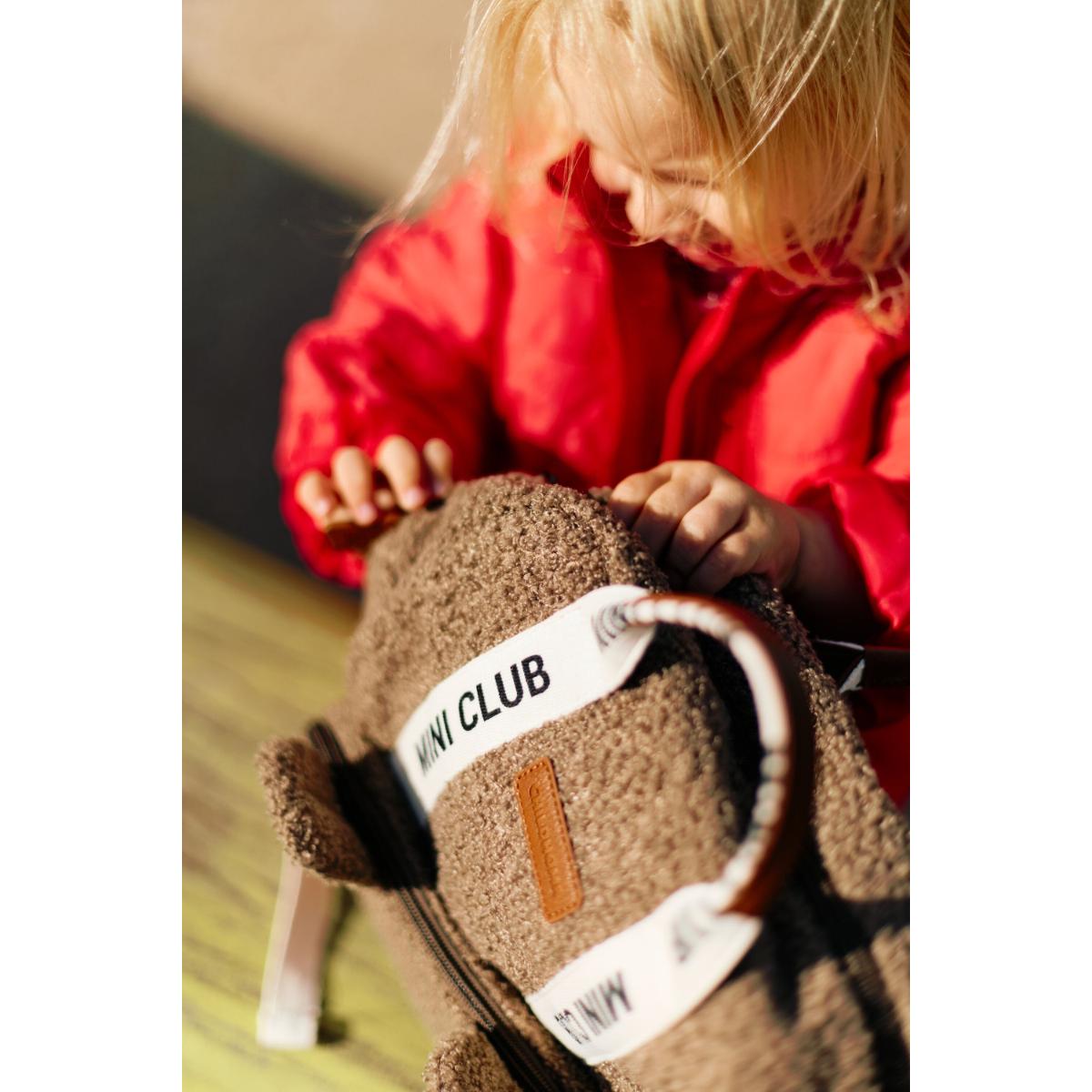Sac à dos MINI CLUB SIGNATURE Childhome Teddy soft brown
