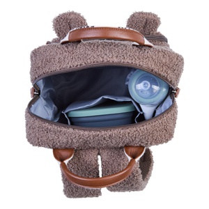 Sac à dos MINI CLUB SIGNATURE Childhome Teddy soft brown