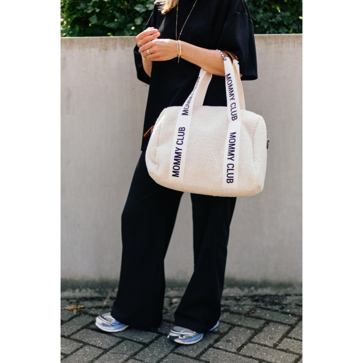 Sac à langer MOMMY CLUB SIGNATURE Childhome Teddy ecru