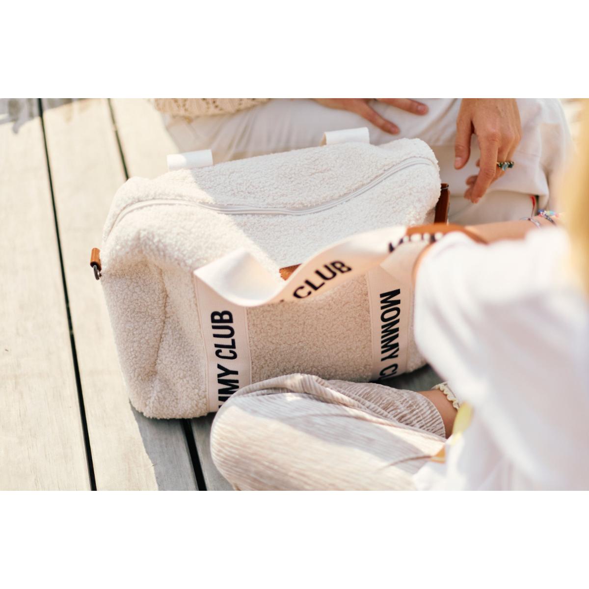 Sac à langer MOMMY CLUB SIGNATURE Childhome Teddy ecru