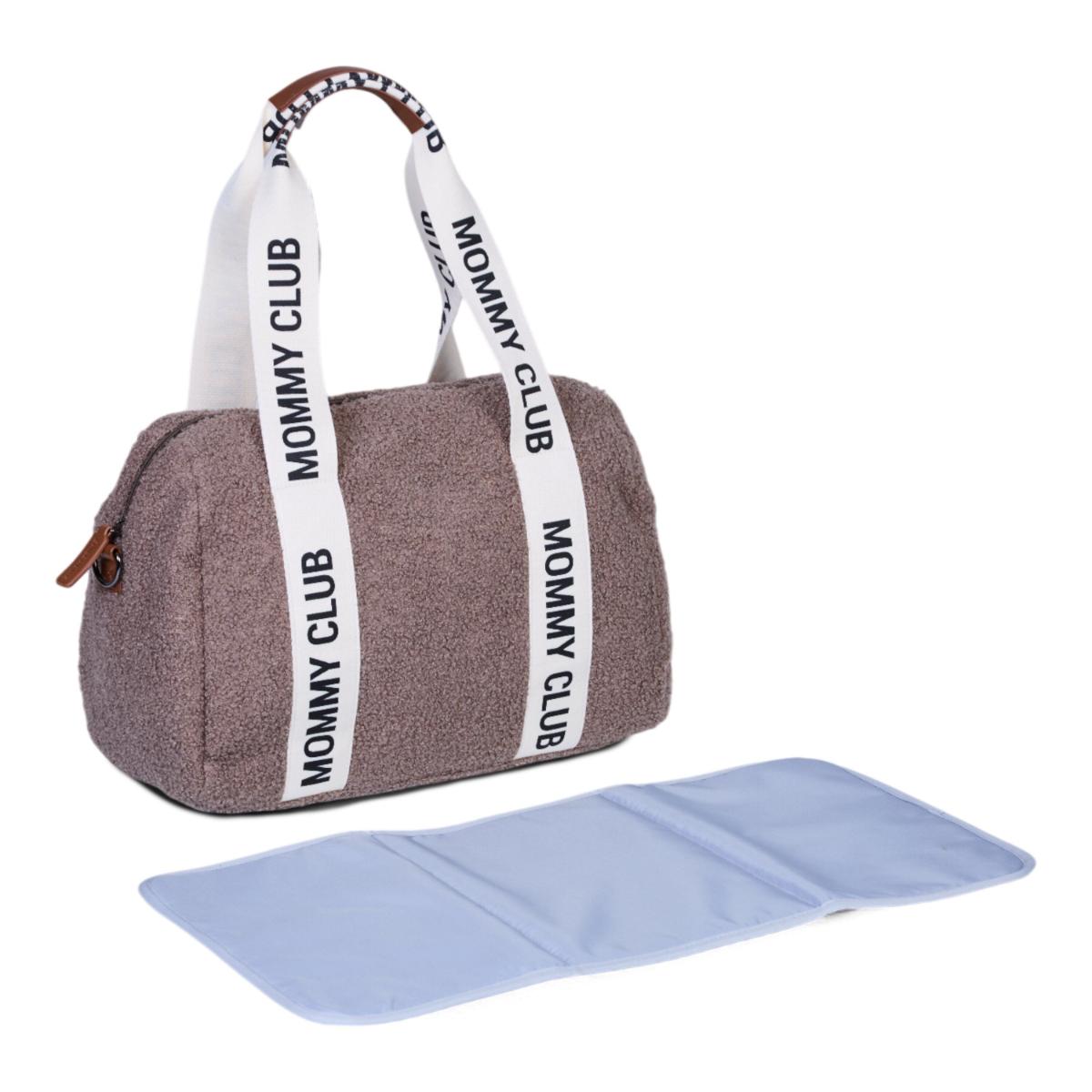 Sac à langer MOMMY CLUB SIGNATURE Childhome Teddy soft brown