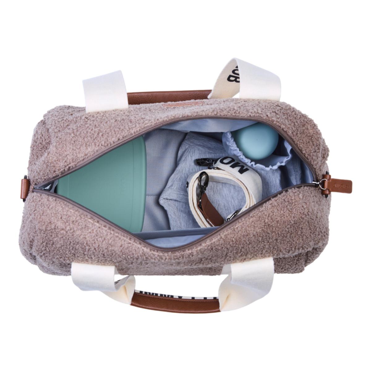 Sac à langer MOMMY CLUB SIGNATURE Childhome Teddy soft brown