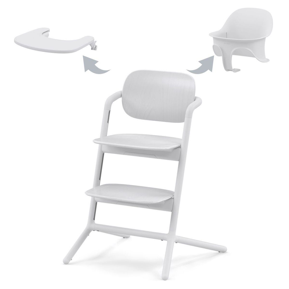 Set chaise haute LEMO 3in1 Cybex All White