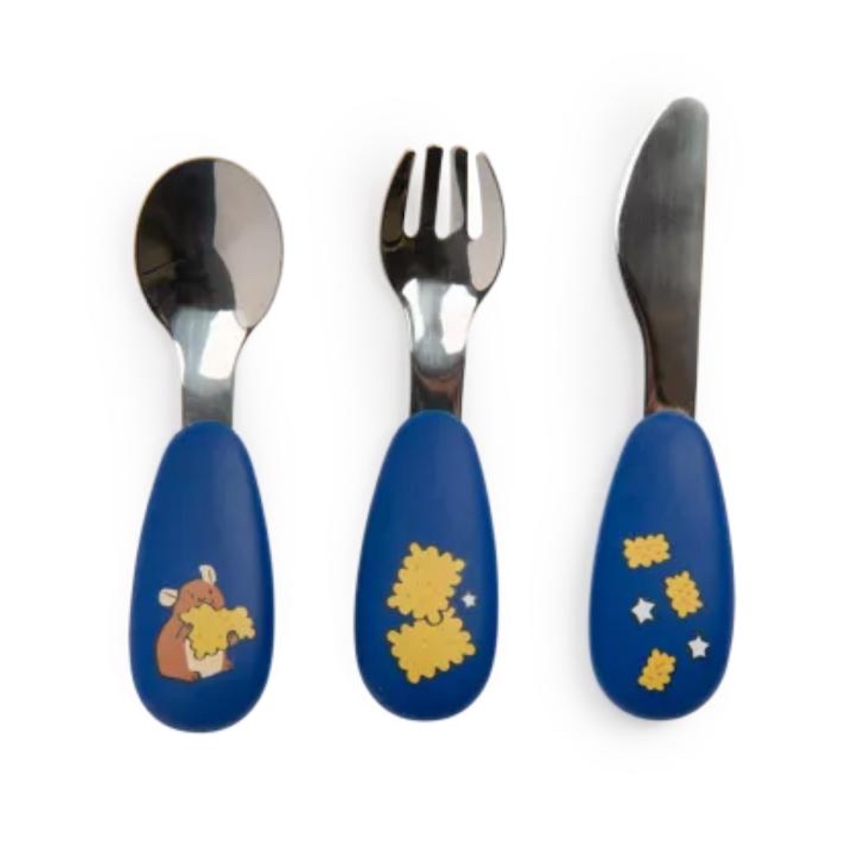 Set couverts silicone Puce & Pilou Moulin Roty