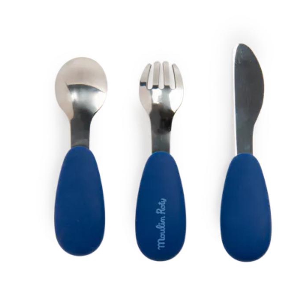 Set couverts silicone Puce & Pilou Moulin Roty
