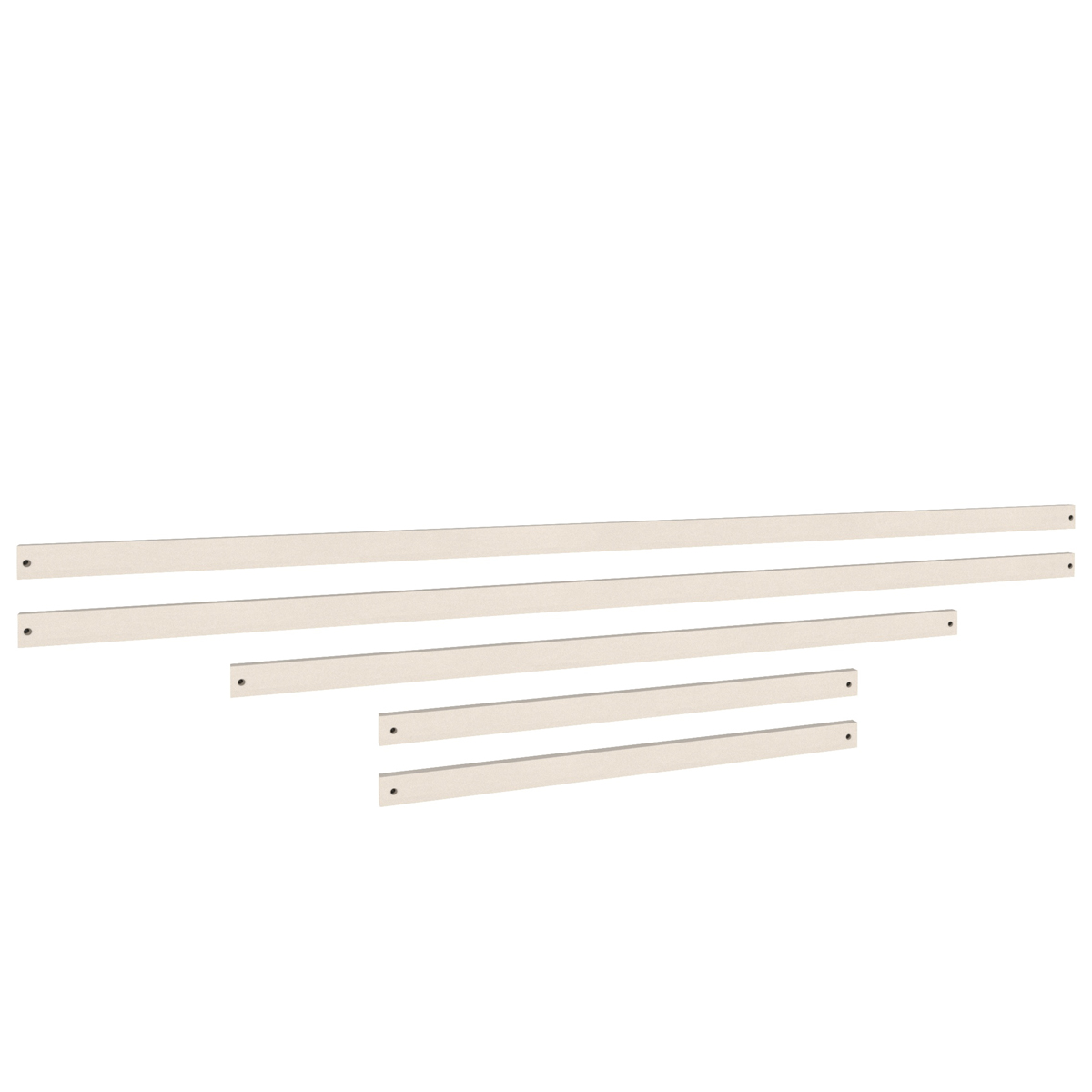 Set de 5 pcs pour lits 5 en 1 - 7 en 1 échelle frontale DESTYLE de Breuyn blanchi