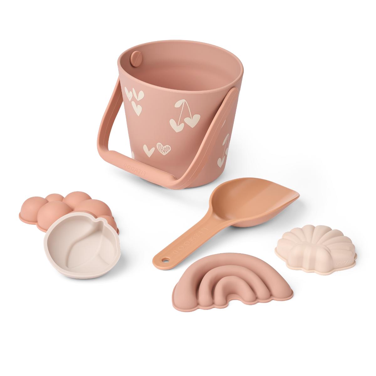 Set jouets de plage GILMA Liewood Sweethearts Pale tuscany