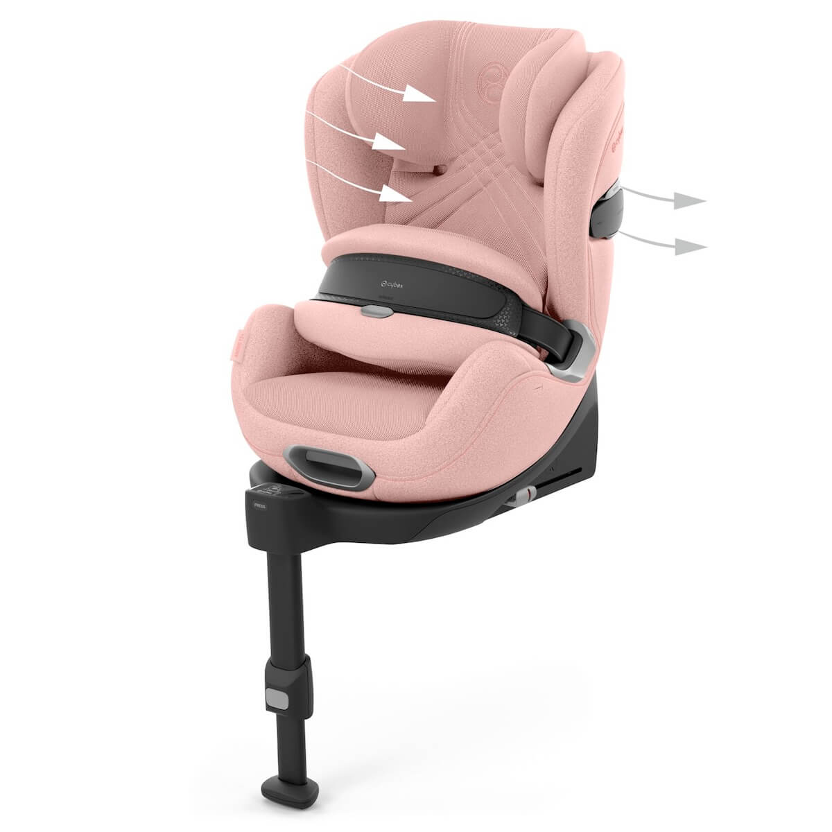 Siège auto de 15 mois à 7 ans ANORIS T2 I-SIZE PLUS Cybex Peach Pink