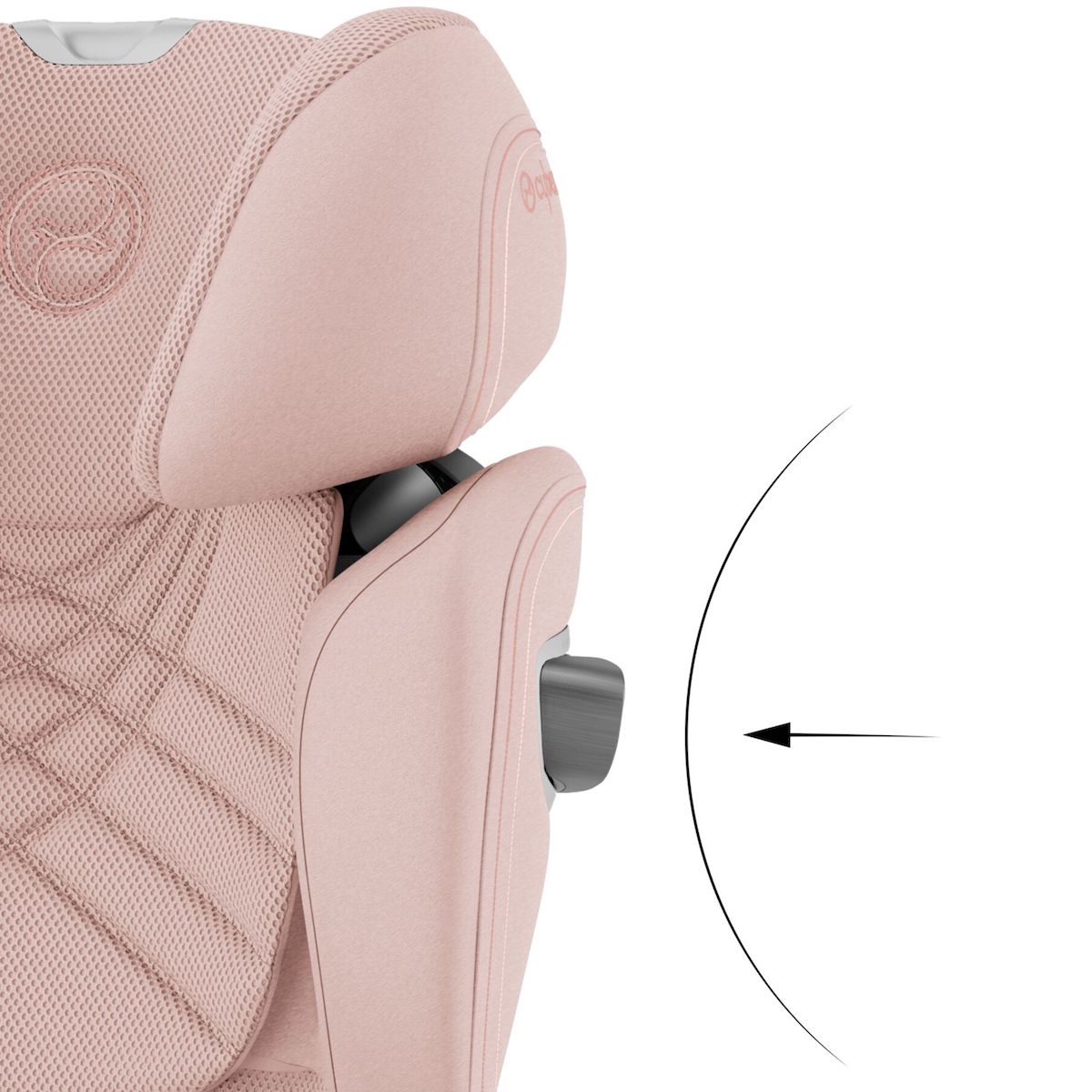 Siège auto de 3 ans à 12 ans SOLUTION T I-FIX PLUS Cybex Peach Pink