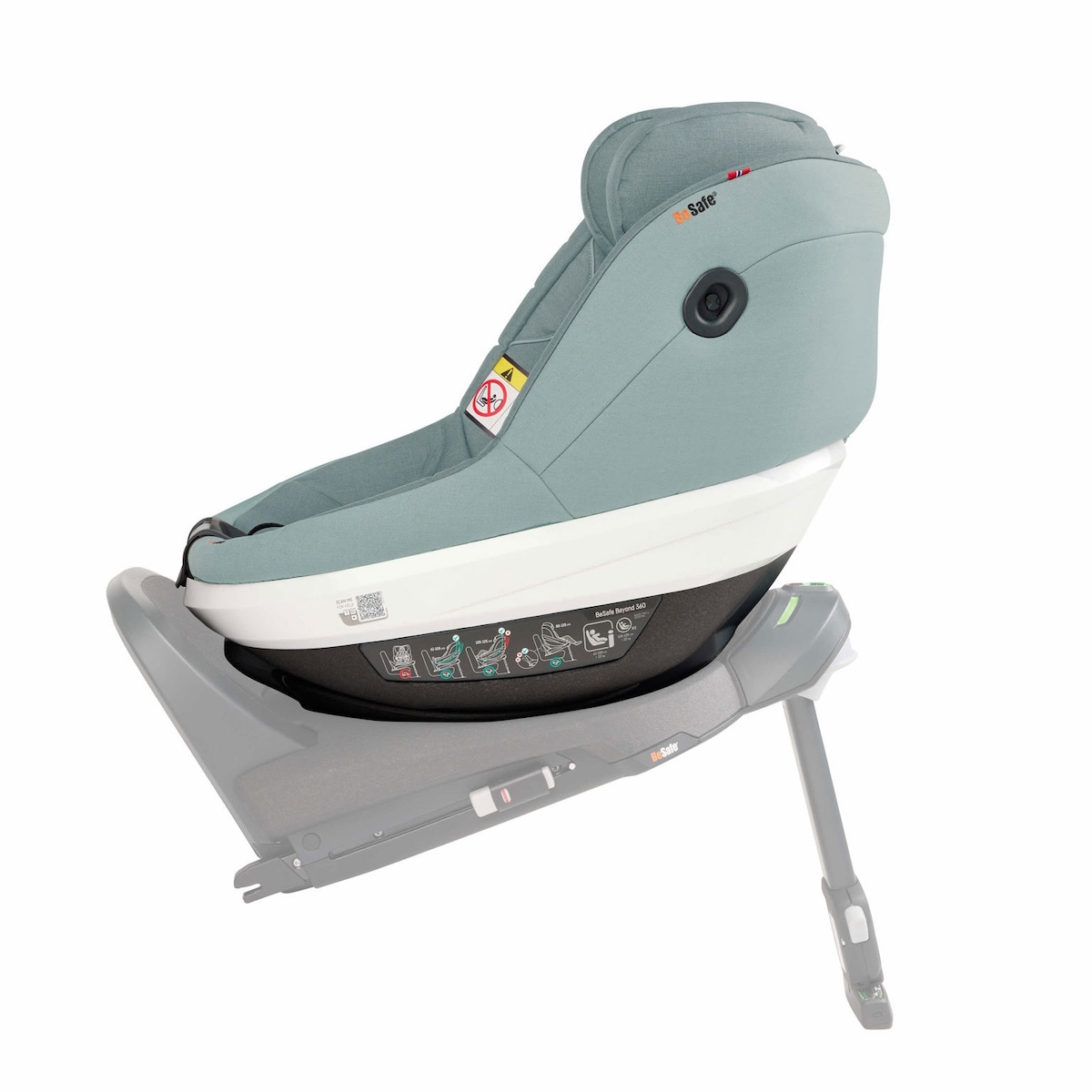 Siège auto de bébé à 5 ans Beyond 360 Besafe sea green mélange