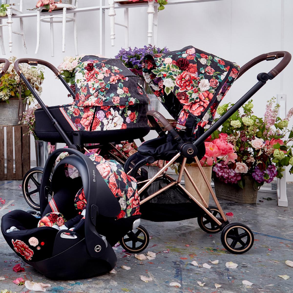 Siege Auto Gr0 Cloud Z I Size Cybex Spring Blossom Dark Black Abitare Kids