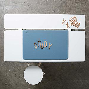 Sous-main bureau enfant EVO-MOBY-WOODY Flexa bleu