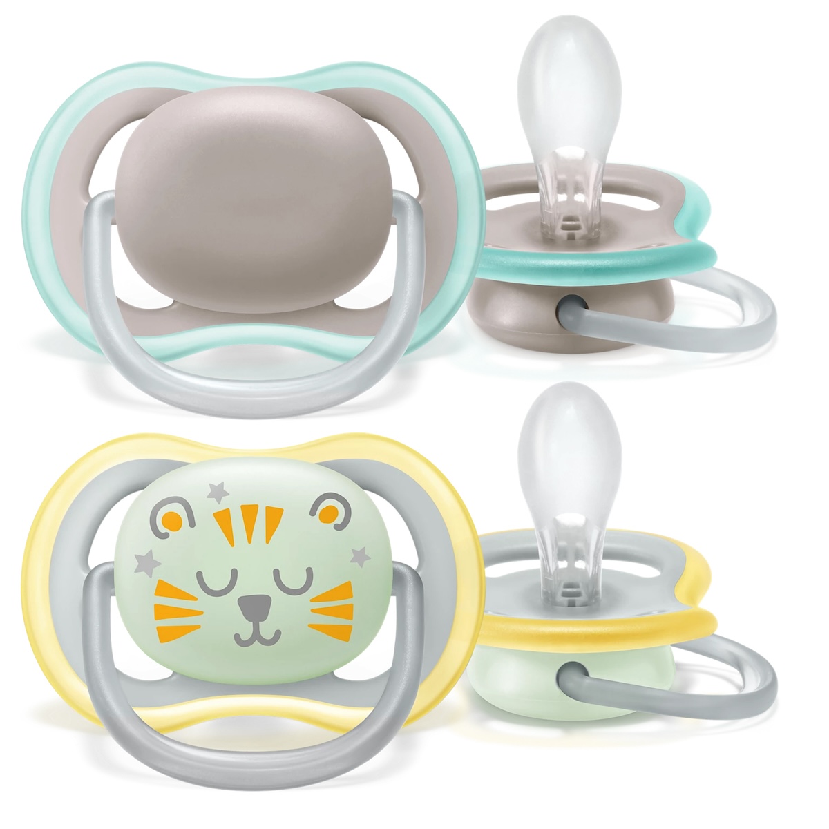 Sucette +18M ULTRA AIR COMBI Avent Nuit jour