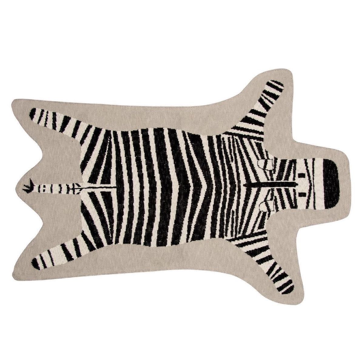 Tapis 132x97cm TRICOT Quax Zebre