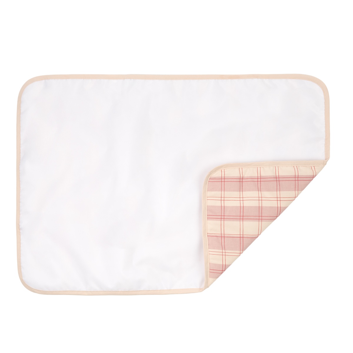 Tapis à langer 45x65cm STORIES Édition limitée Nobodinoz powder red checks