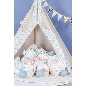 Tapis pour tipi enfant DOTS Abitare Kids jaune