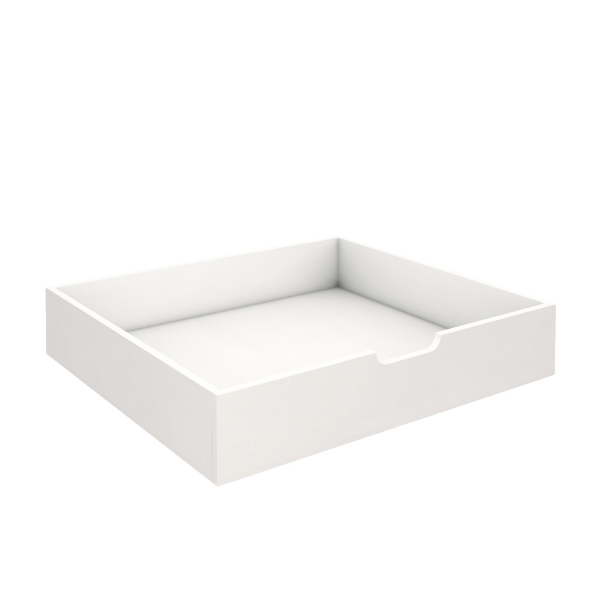 Tiroir de lit sur roulettes 94cm DESTYLE de Breuyn laqué blanc