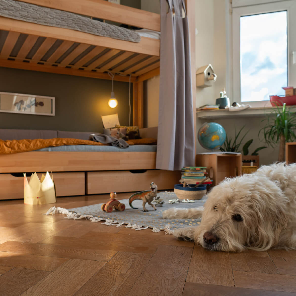 Tiroir de lit sur roulettes 94cm DESTYLE de Breuyn naturel