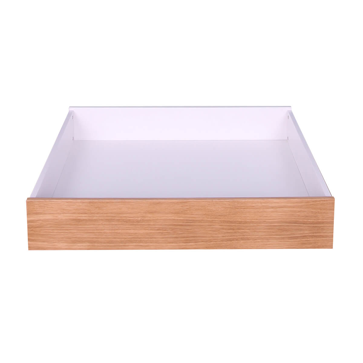 Tiroir lit KASVA blanc lacqué-chêne huilé