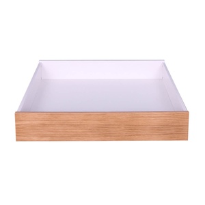 Tiroir lit KASVA blanc lacqué-chêne huilé