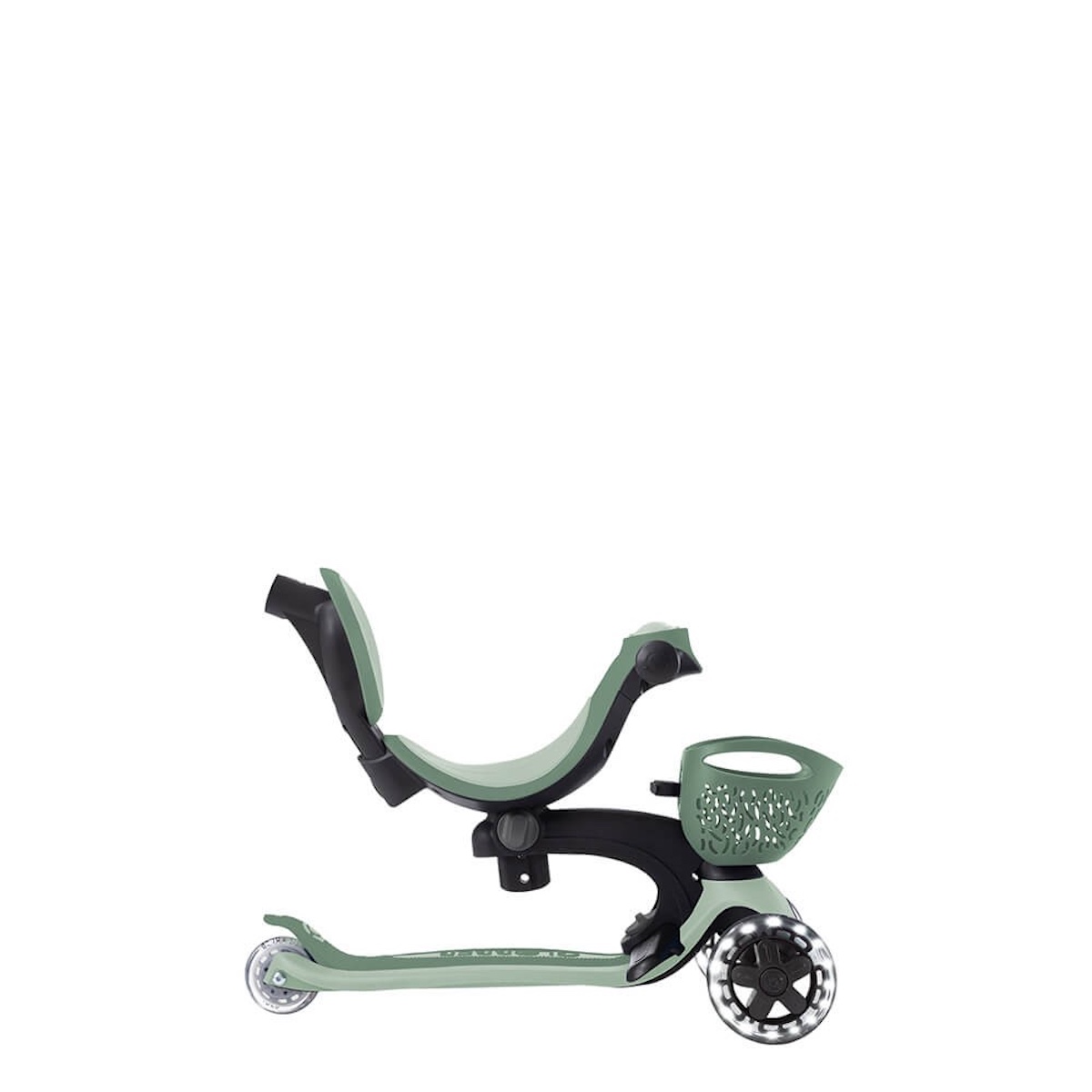 Trottinette évolutive GO UP BABY LIGHTS 360 Globber sage olive
