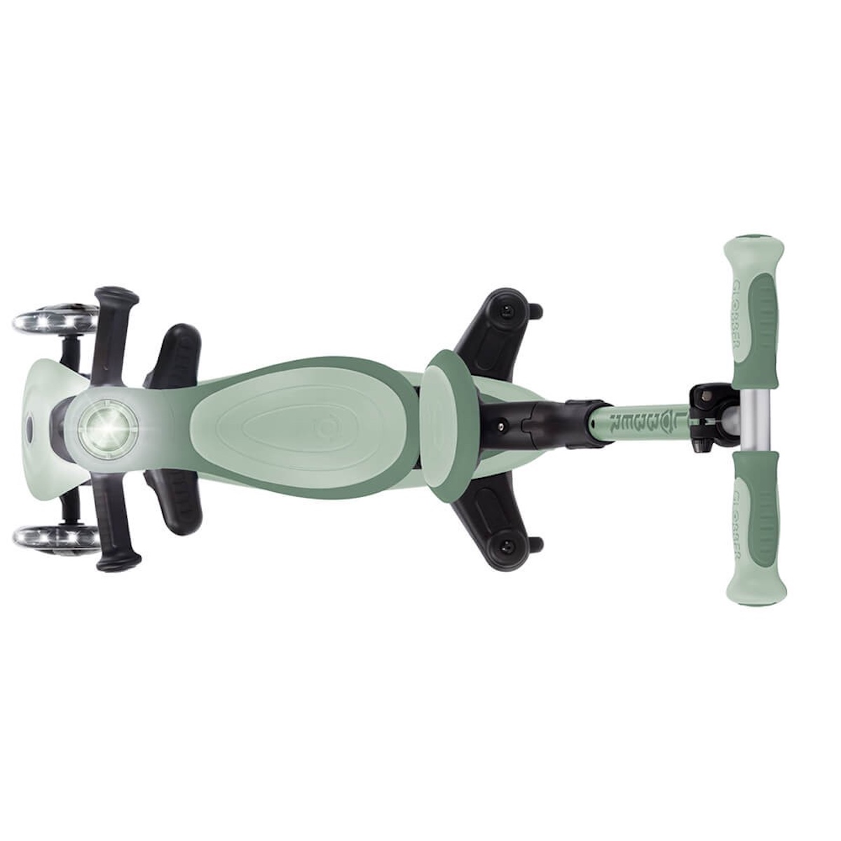 Trottinette évolutive GO UP BABY LIGHTS 360 Globber sage olive