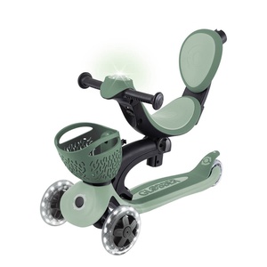 Trottinette évolutive GO UP BABY LIGHTS 360 Globber sage olive